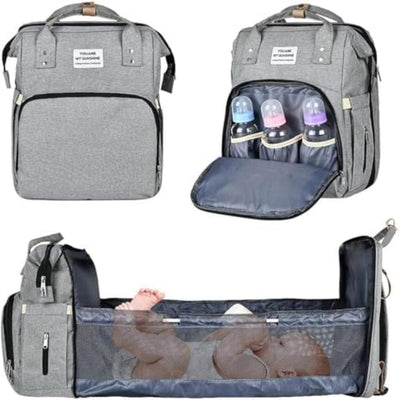 Portable Traveling Folding Crib & Diaper Bag