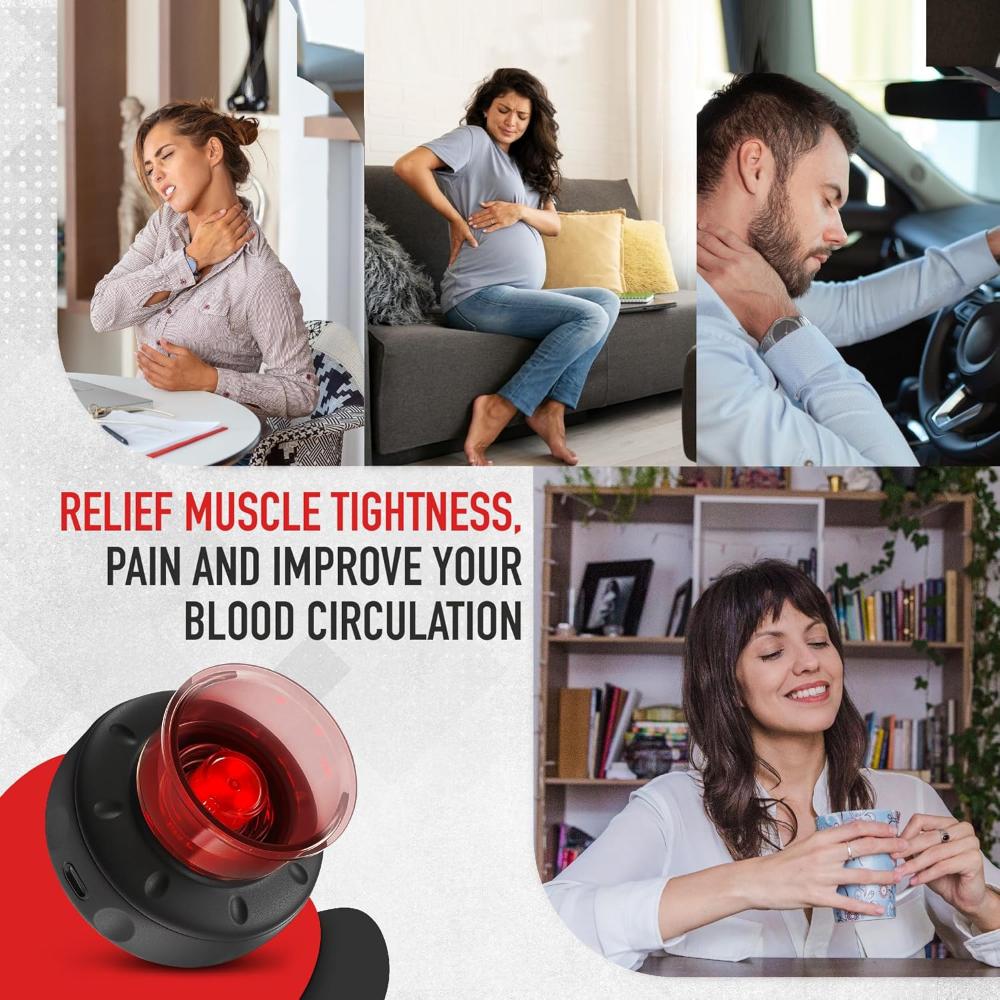 Electric Cupping Smart Therapy Massager with Red Light