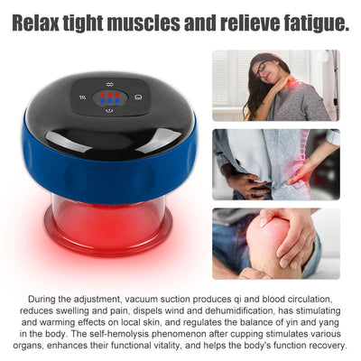 Electric Cupping Smart Therapy Massager with Red Light